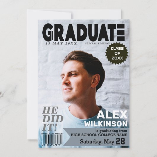 AFSTUDEREN het Hoesje van het Tijdschrift Stijl Ch Aankondiging (Voorkant)