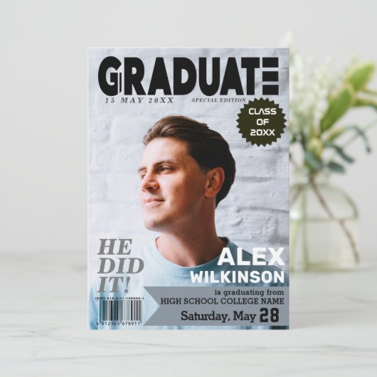 AFSTUDEREN het Hoesje van het Tijdschrift Stijl Ch Aankondiging (Staand voorkant)