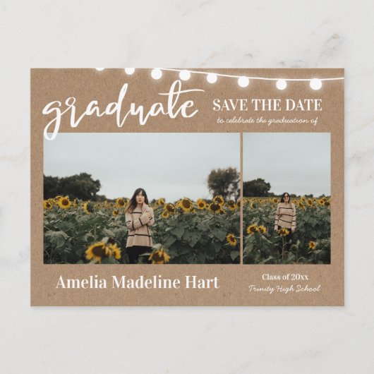 Afstuderen het manuscript Robuuste Kraft- document Aankondigingskaart (Voorkant)