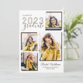 Afstuderen High School 2023 Fotoparty Uitnodiging (Staand voorkant)