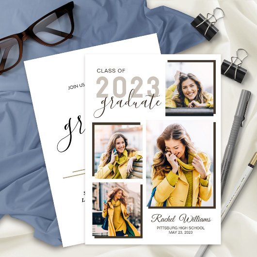 Afstuderen High School 2023 Fotoparty Uitnodiging