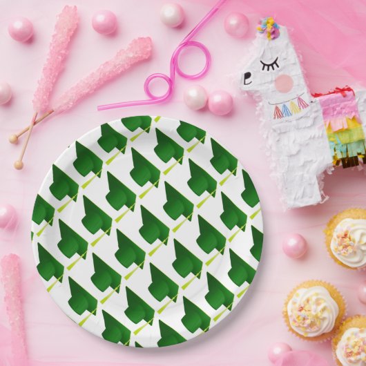 Afstuderen High School, College Green Pet Pattern Papieren Bordje (Feest)