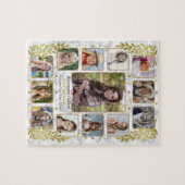 Afstuderen High School Photo Collage | Marmer Gold Legpuzzel (Horizontaal)