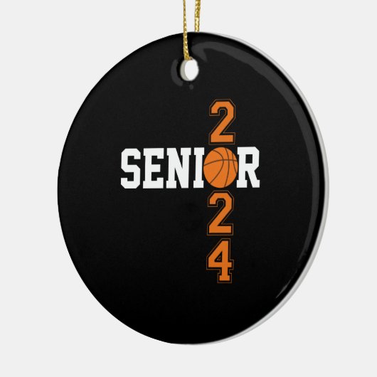 Afstuderen honkbal van 2024 Afstuderen van topklas Keramisch Ornament (Links)