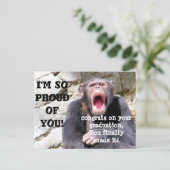 Afstuderen, ik ben trots op je briefkaart (Staand voorkant)