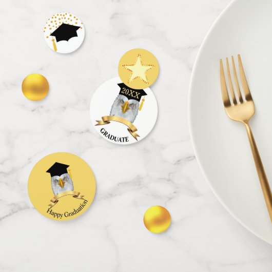 Afstuderen in Zwart & Goud Confetti (Groep)