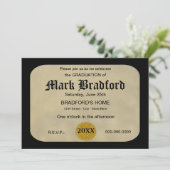 AFSTUDEREN-INVITATIE - KADERCERTIFICAAT KAART (Staand voorkant)