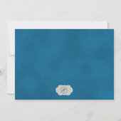Afstuderen Invitation Boy Blue getextureerd Kaart (Achterkant)