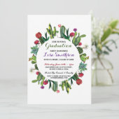 Afstuderen Invitation Party Fiesta Cactus Invite Kaart (Staand voorkant)