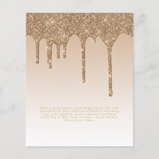 AFSTUDEREN INVITEERT - Glitter Girly Glamor uitdro (Achterkant)