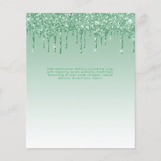 AFSTUDEREN INVITEERT - Glitter Girly Glamor uitdro (Achterkant)