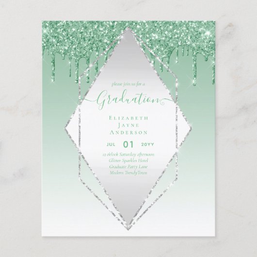 AFSTUDEREN INVITEERT - Glitter Girly Glamor uitdro (Voorkant)