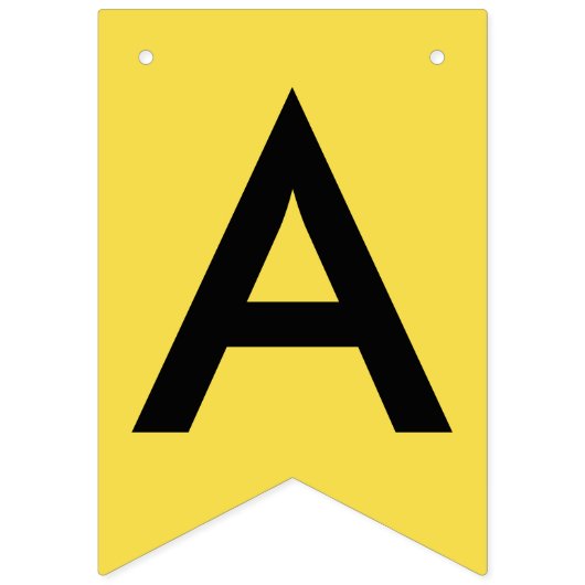 Afstuderen JAAR Geel Zwart Vlaggetjes (Tweede vlag)