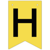 Afstuderen JAAR Geel Zwart Vlaggetjes (Eerste vlag)