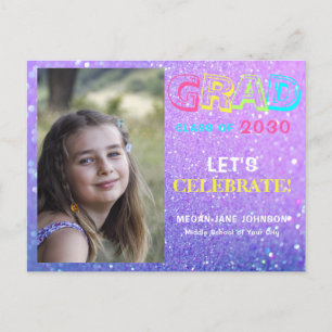 Afstuderen jaar girale middelbare school afstudeer briefkaart