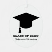 Afstuderen jaar metalen ornament (Voorkant)