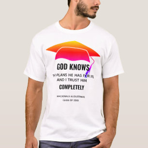 AFSTUDEREN Jer 29:11 GOD WEET DE PLANNEN Custom T-shirt