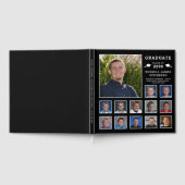 Afstuderen K-12 Fotocollage Aangepaste kleuren Gastenboek (Volledig)