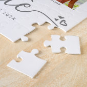 Afstuderen K-12 Modern Script Photo Collage White Legpuzzel (Zijkant)