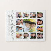 Afstuderen K-12 Modern Script Photo Collage White Legpuzzel (Horizontaal)