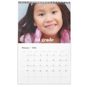 Afstuderen K-12 Script Fotocollage Vet 15 maand Kalender (Feb 2026)