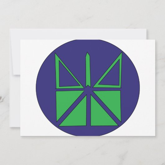 Afstuderen Kaart. (Achterkant)