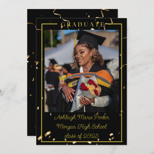 Afstuderen Kaart (Voorkant / Achterkant)