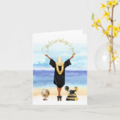 Afstuderen Kaart van een moslimmeisje (Gele Bloem)