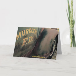 afstuderen kaart voor jongen