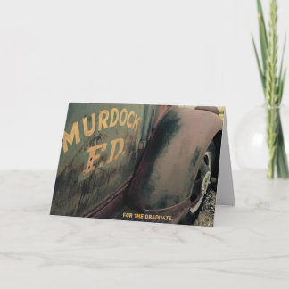 afstuderen kaart voor jongen