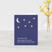 Afstuderen Kaart voor kleindochter (Gele Bloem)