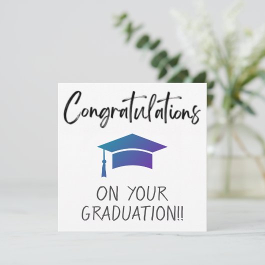 Afstuderen kaarten (Staand voorkant)