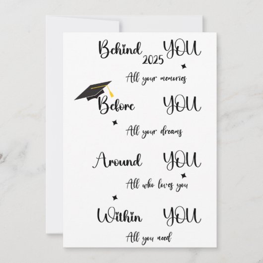 afstuderen kaarten voor zijn dochtertje (Voorkant)