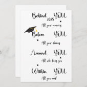 afstuderen kaarten voor zijn dochtertje (Voorkant / Achterkant)