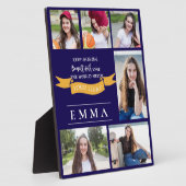 Afstuderen Keep Shining Quote Multi Photo Gift Fotoplaat (Zijkant)