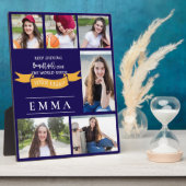 Afstuderen Keep Shining Quote Multi Photo Gift Fotoplaat (Zijkant)