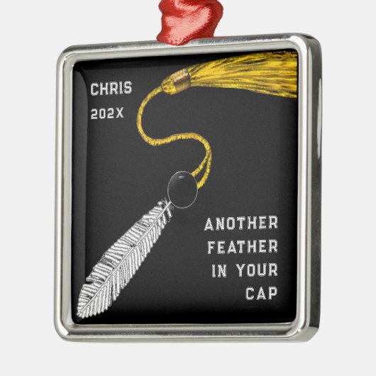 Afstuderen Keepomwille Cadeft Metalen Ornament (Links)