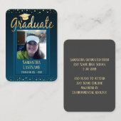 Afstuderen Keepomwille Guest Card Eén foto Visitekaartje (Voorkant / Achterkant)