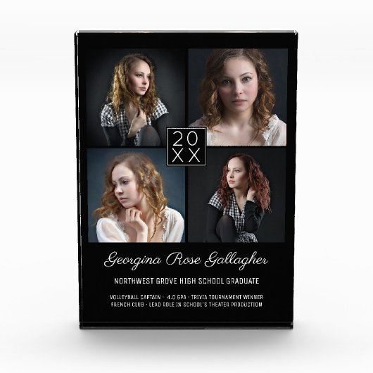 Afstuderen Keepomwille Modern Photo Collage Classy Fotoblokken (Voorkant)