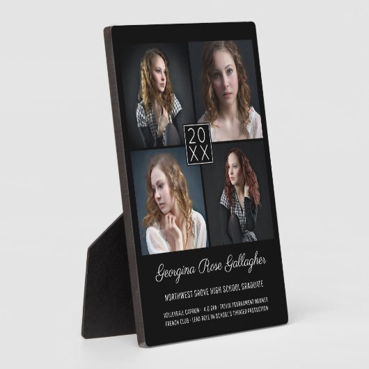 Afstuderen Keepomwille Modern Photo Collage Classy Fotoplaat (Zijkant)
