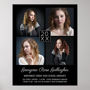Afstuderen Keepomwille Modern Photo Collage Classy Poster