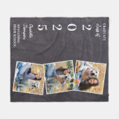 Afstuderen Keepsake Fotocollage Fleece Deken (Voorkant (Horizontaal))