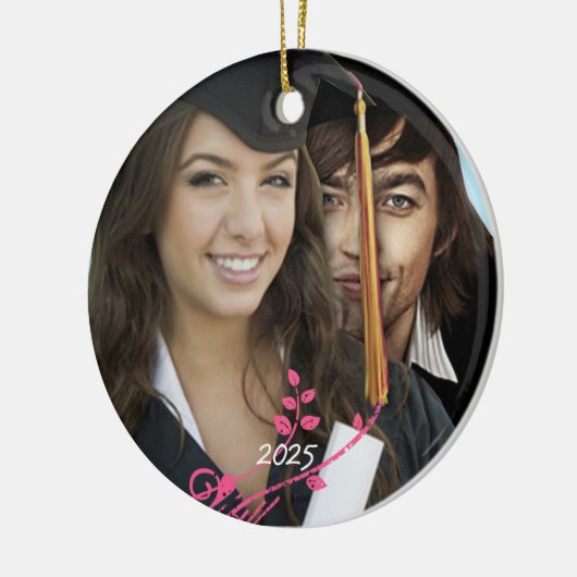 Afstuderen kerstversieringen keramisch ornament (Links)