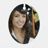 Afstuderen kerstversieringen metalen ornament (Voorkant)