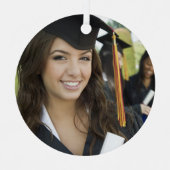 Afstuderen kerstversieringen metalen ornament (Voorkant)