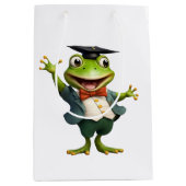 afstuderen, kikker, afstuderen, AI gegenereerd T-s Medium Cadeauzakje (Voorkant)