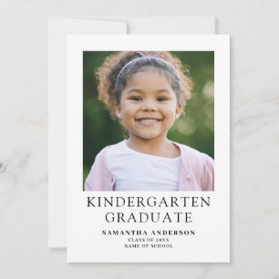 Afstuderen Kindergarten Aankondiging