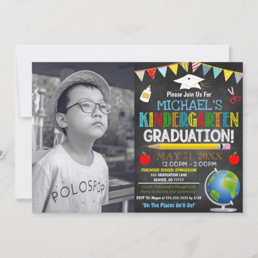 Afstuderen Kindergarten Kaart (Voorkant)