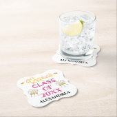 Afstuderen klas Congrats Afstudeerder personaliser Kartonnen Onderzetters (Insitu)