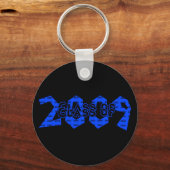 Afstuderen klasse 2009 blauw en zwart sleutelhanger (Voorkant)